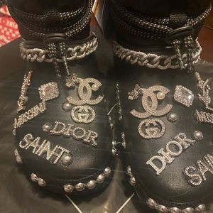 Bedazzled croc boots